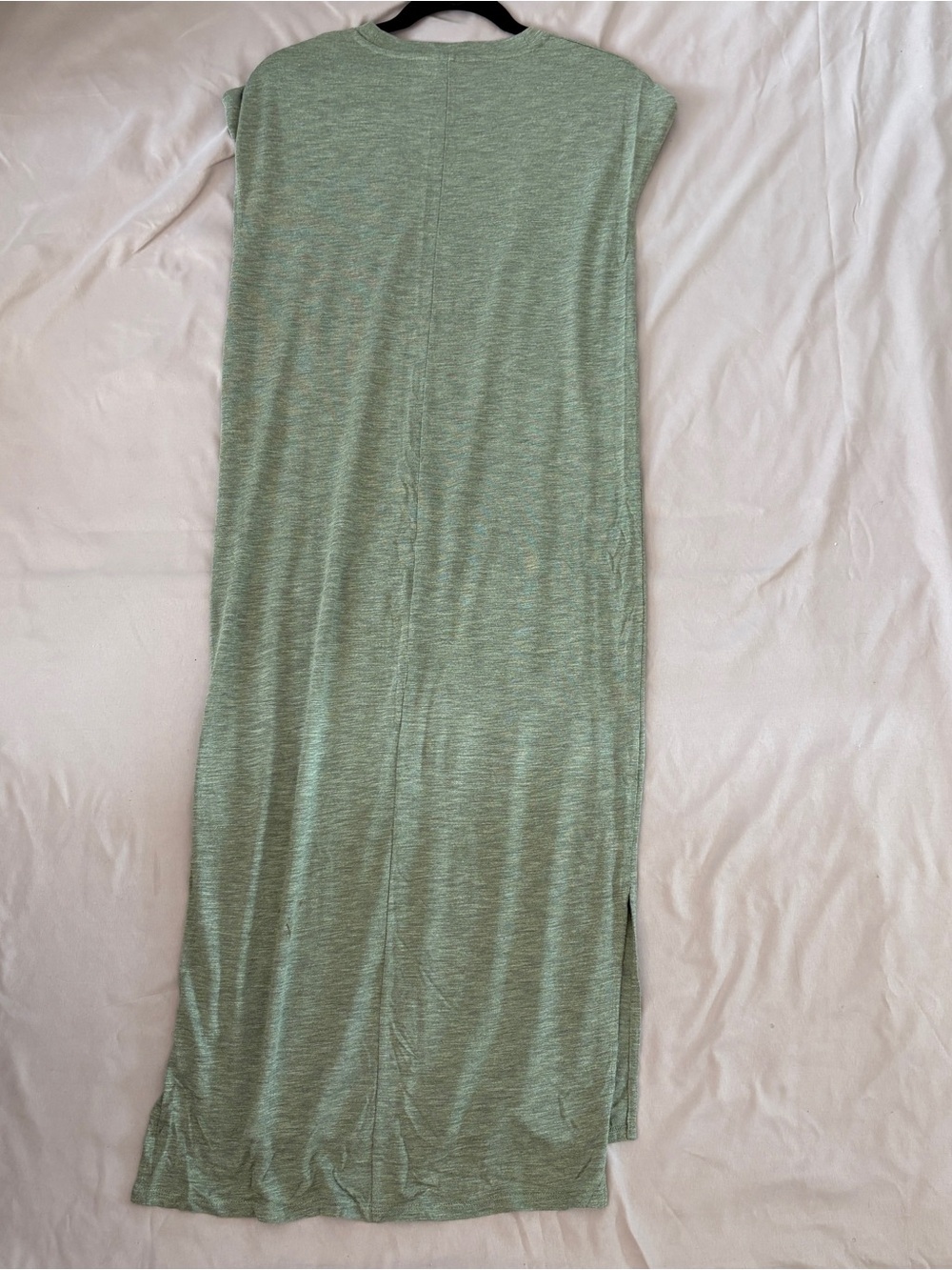 Madewell Olive Green Cap Sleeve Asymmetrical Hem Shift Dress Medium - Picture 6 of 6